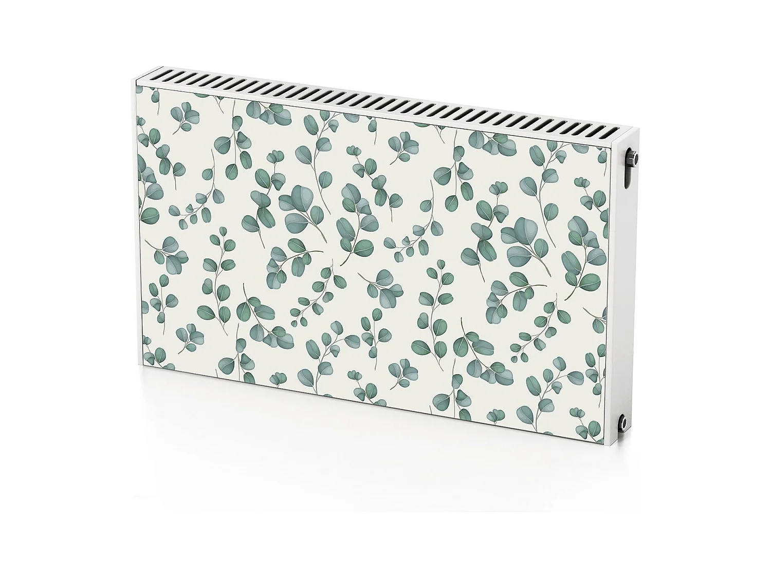 Tapis magnétique pour radiateur - Feuilles vertes 100 x 60 cm, Aimant pour radiateur