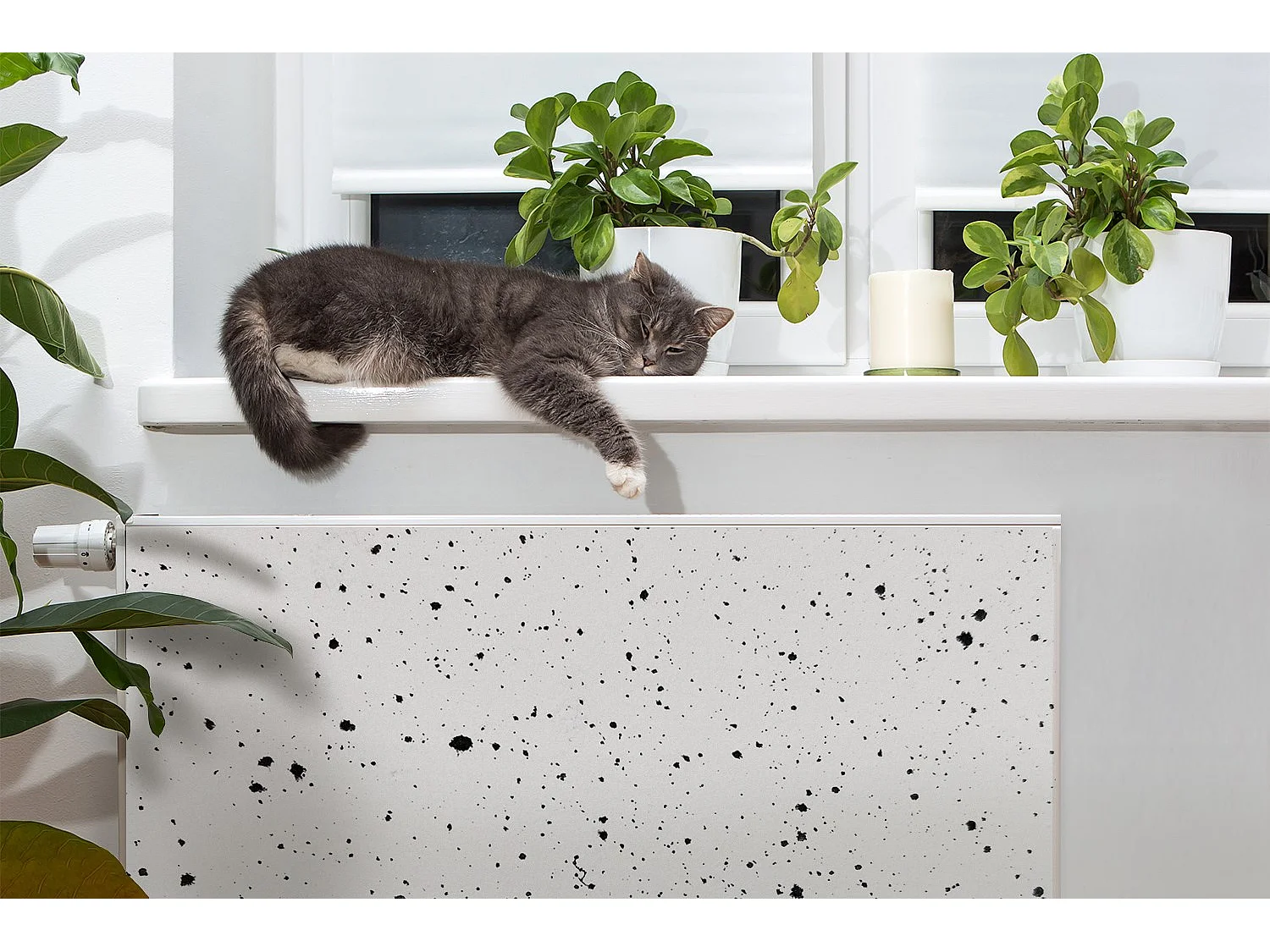 Tapis magnétique pour radiateur - Dots 80 x 60 cm, Aimant pour radiateur