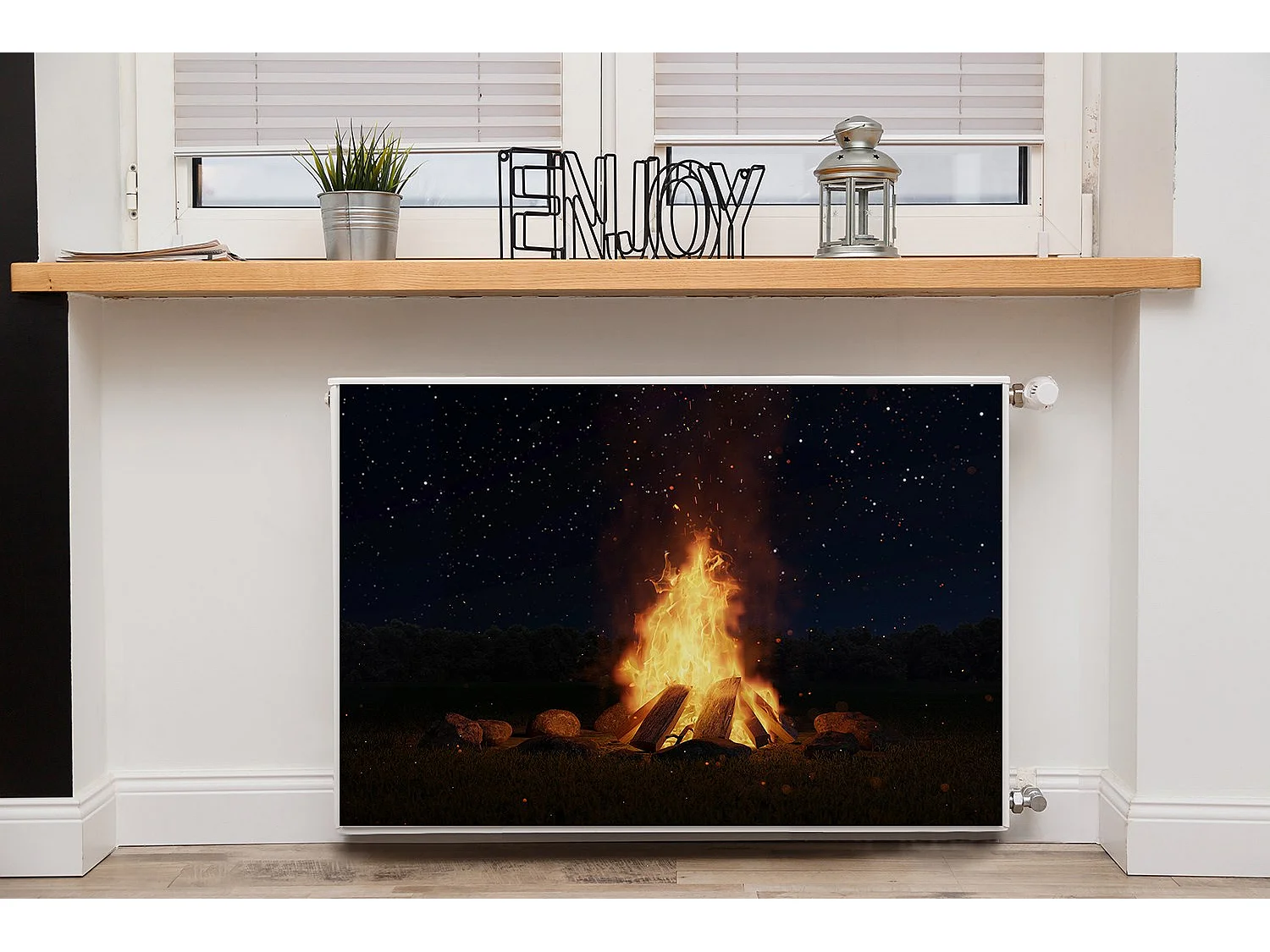 Tapis magnétique pour radiateur - Cheminée 90 x 60 cm, Aimant pour radiateur