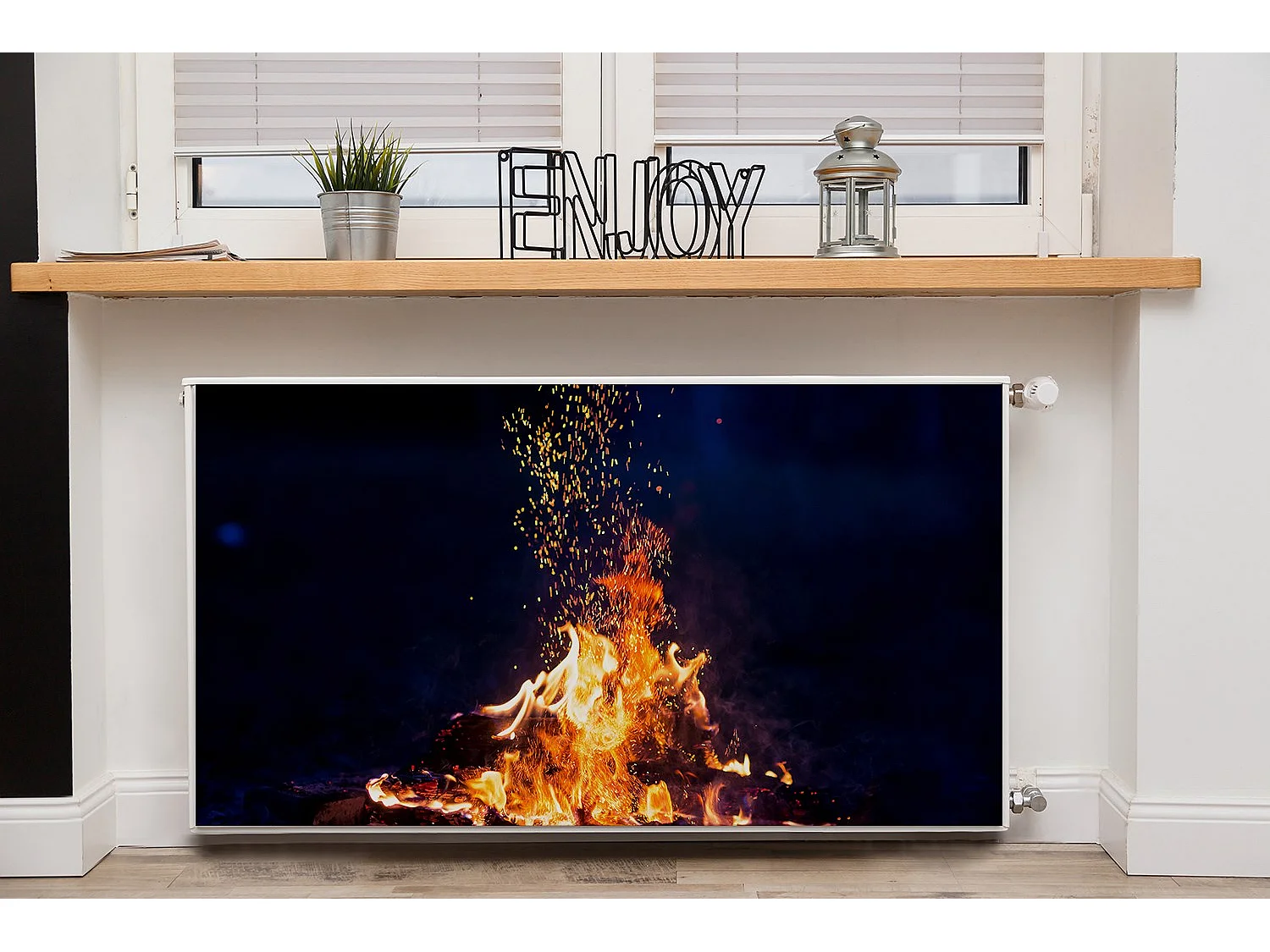 Magnetmatte für einen Heizkörper – Kaminkamin 110 x 60 cm, Magnet für einen Heizkörper