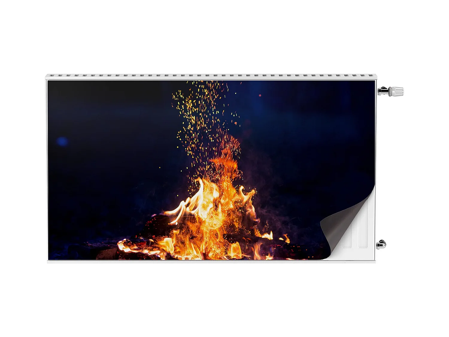 Magnetmatte für einen Heizkörper – Kaminkamin 110 x 60 cm, Magnet für einen Heizkörper