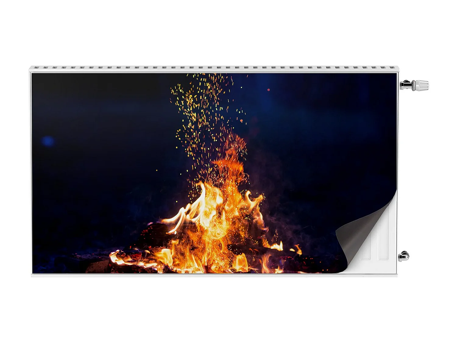 Magnetmatte für einen Heizkörper – Kaminkamin 110 x 60 cm, Magnet für einen Heizkörper