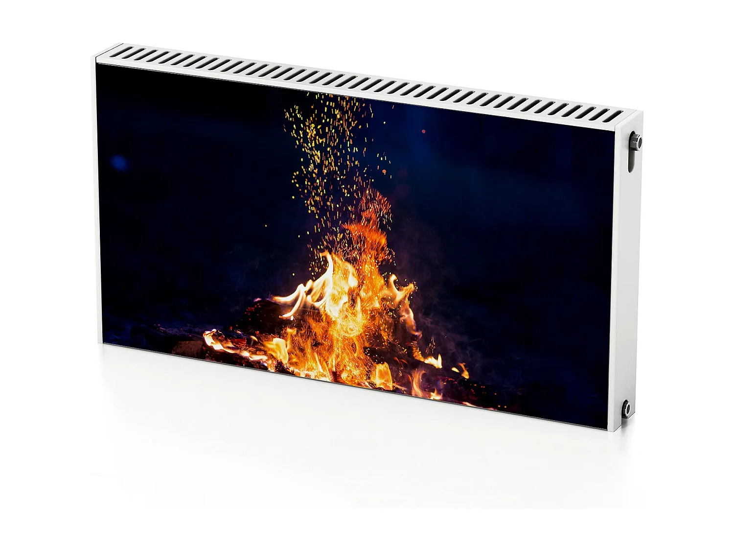 Tapis magnétique pour radiateur - Cheminée Cheminée 110 x 60 cm, Aimant pour radiateur