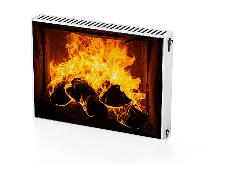 Magnetische mat voor een radiator - Bonfire Fire 80 x 60 cm, Magneet voor een radiator