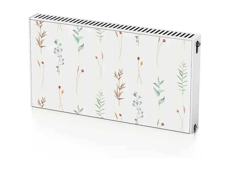 Magnetmatte für einen Heizkörper - Dekorative Blumen 110 x 60 cm, Magnet für einen Heizkörper