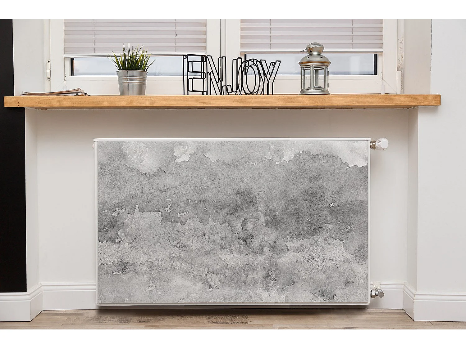 Magnetische mat voor een radiator - Grijs 100 x 60 cm, Magneet voor een radiator