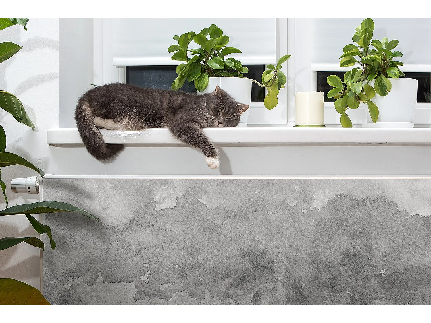 Tapis magnétique pour radiateur - Gris 100 x 60 cm, Aimant pour radiateur