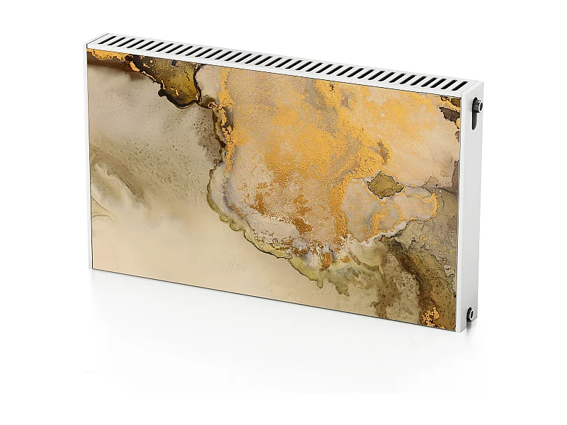 Magnetmatte für einen Heizkörper - Abstraktes Gold 100 x 60 cm, Magnet für einen Heizkörper