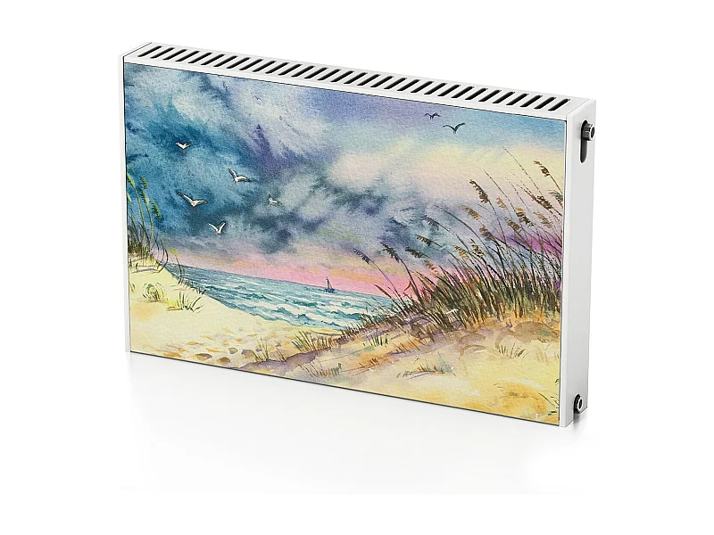 Magnetische Matte für einen Heizkörper - Strand 90 x 60 cm, Magnet für einen Heizkörper