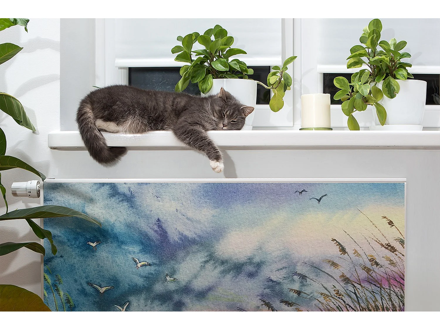 Tapis magnétique pour radiateur - Plage 90 x 60 cm, Aimant pour radiateur