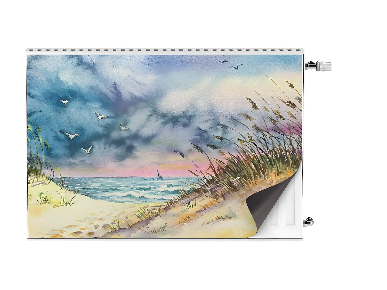 Tapis magnétique pour radiateur - Plage 90 x 60 cm, Aimant pour radiateur