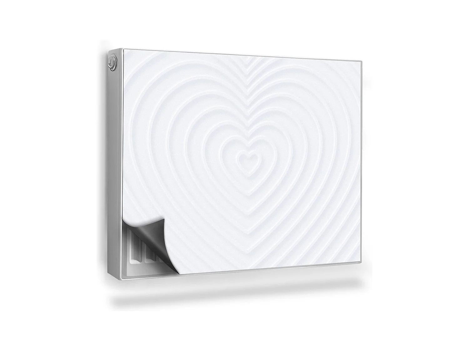 Tapis magnétique pour radiateur - Cœur - 80x60 cm