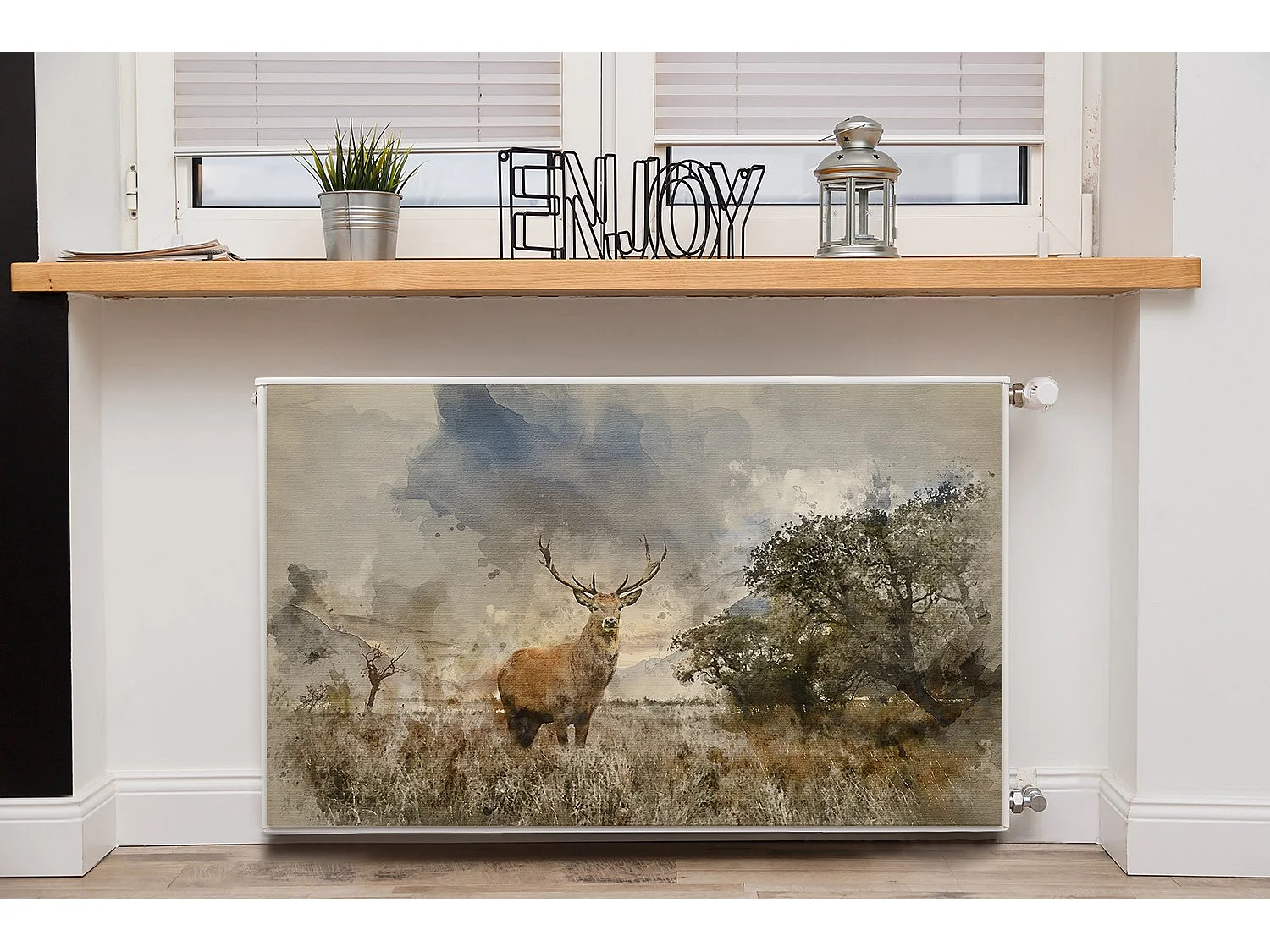 Tapis magnétique pour radiateur - Paysage 100 x 60 cm, Aimant pour radiateur