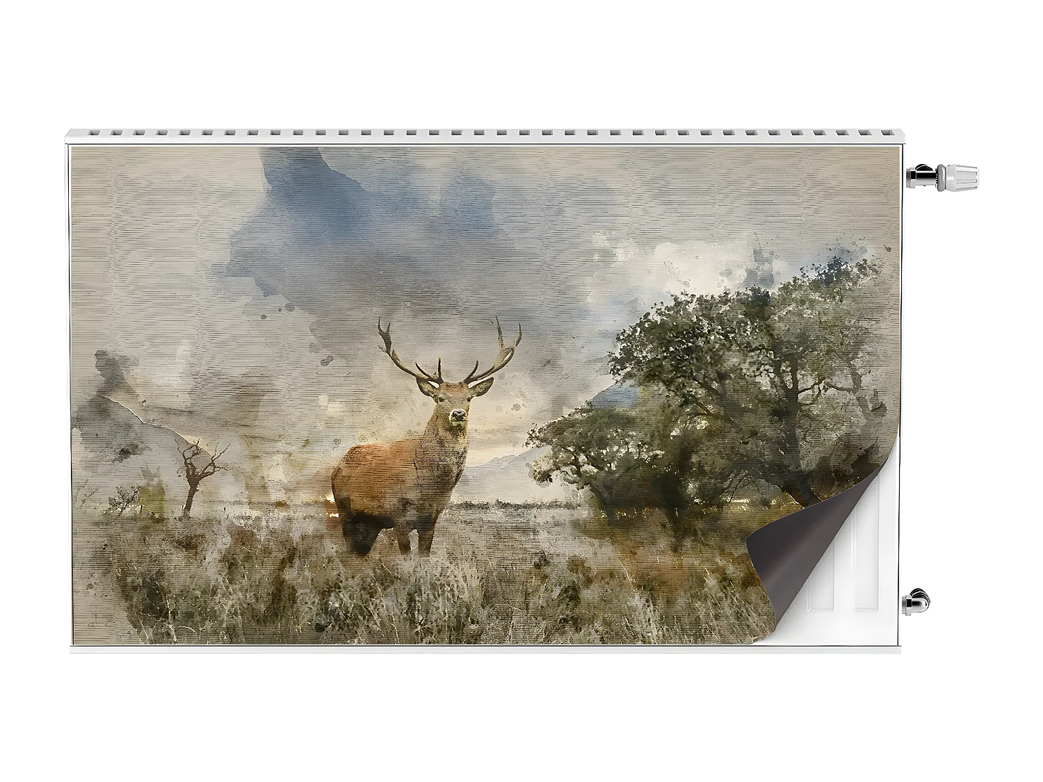 Tapis magnétique pour radiateur - Paysage 100 x 60 cm, Aimant pour radiateur