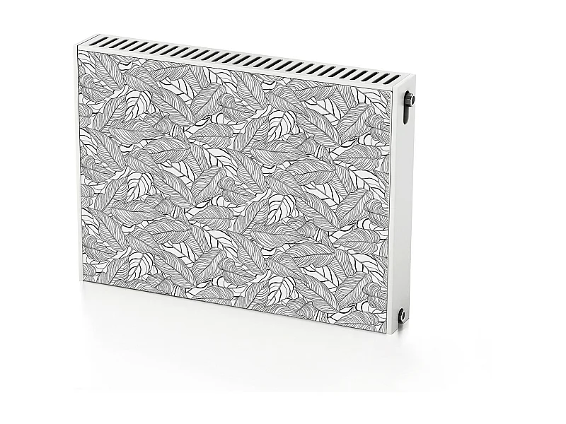 Magnetische mat voor een radiator - Kunst lange bladeren 80 x 60 cm, Magneet voor een radiator