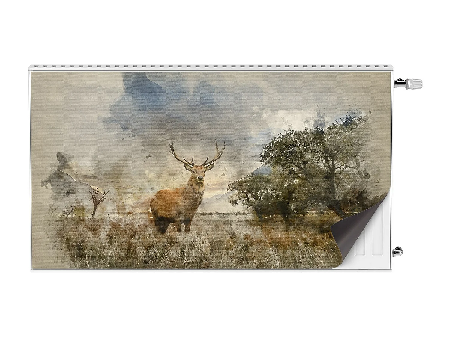 Tapis magnétique pour radiateur - Paysage 110 x 60 cm, Aimant pour radiateur