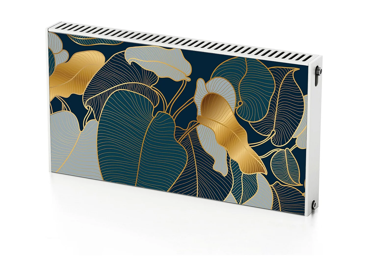 Tapis magnétique pour radiateur - Feuilles Plantes 110 x 60 cm, Aimant pour radiateur