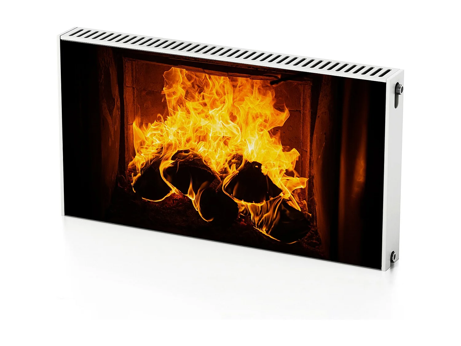 Tapis magnétique pour radiateur - Bonfire Fire 110 x 60 cm, Aimant pour radiateur