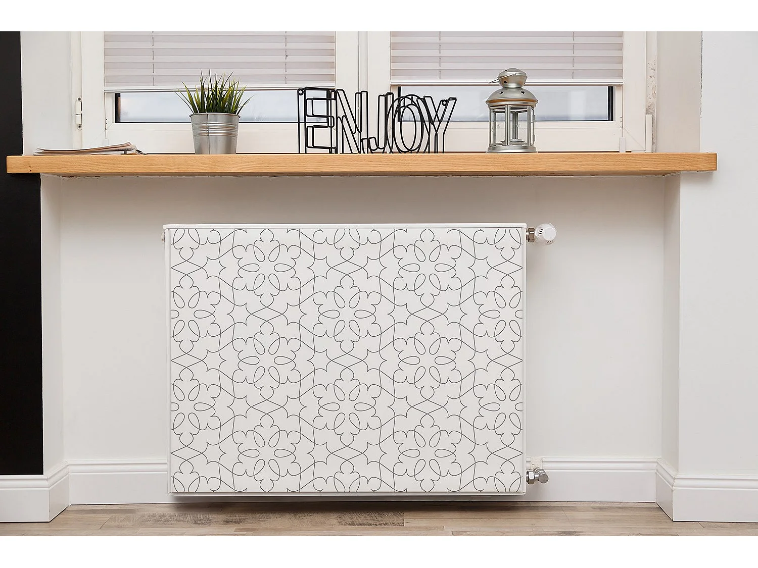 Magnetmatte für einen Heizkörper - Ornament inie 80 x 60 cm, Magnet für einen Heizkörper