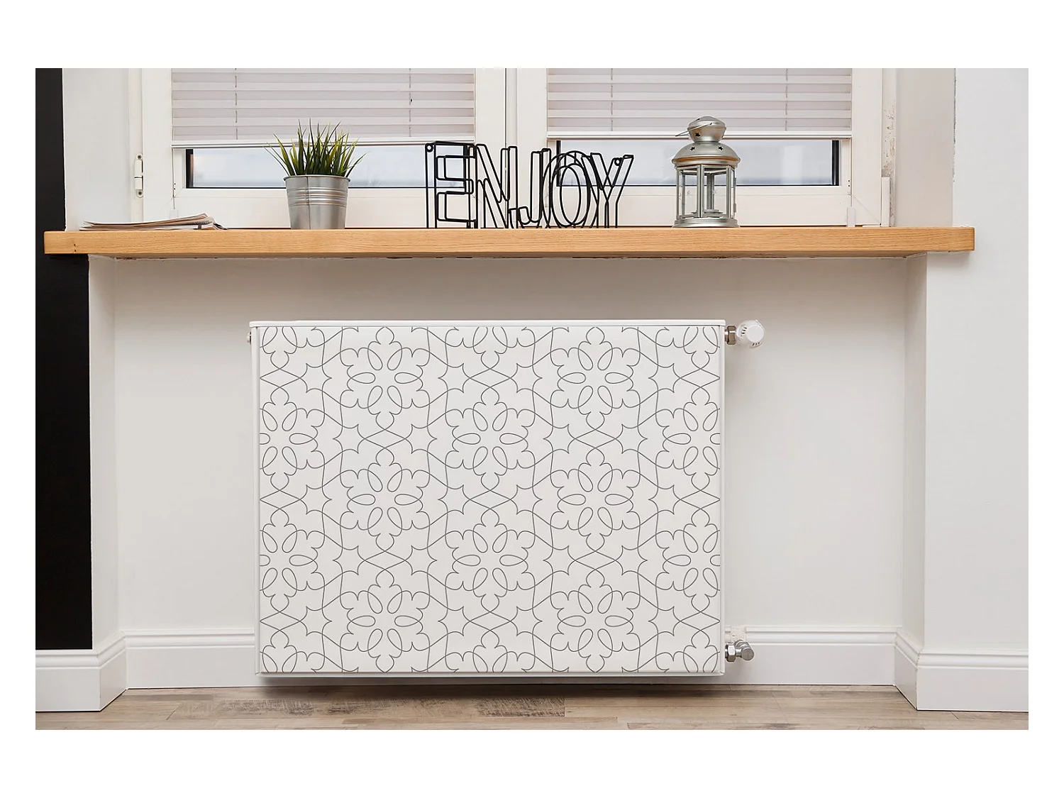 Tappetino magnetico per termosifone - Ornamento inie 80 x 60 cm, Magnete per termosifone