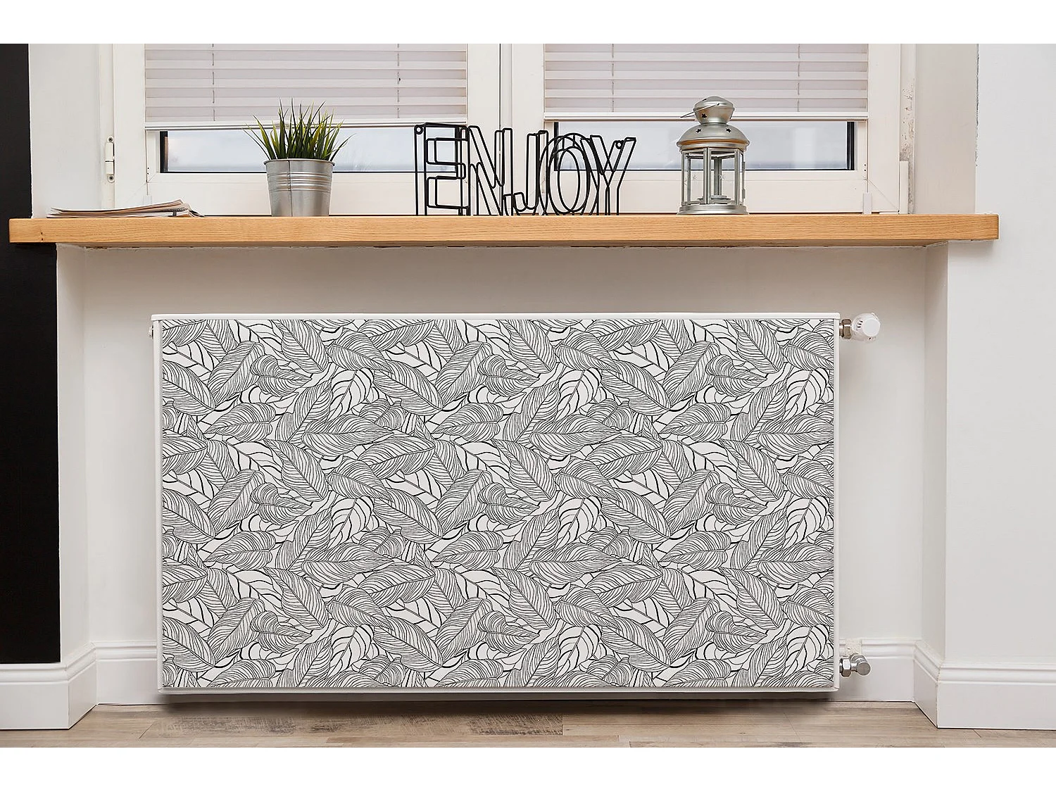 Magnetmatte für einen Heizkörper - Art long leaves 110 x 60 cm, Magnet für einen Heizkörper