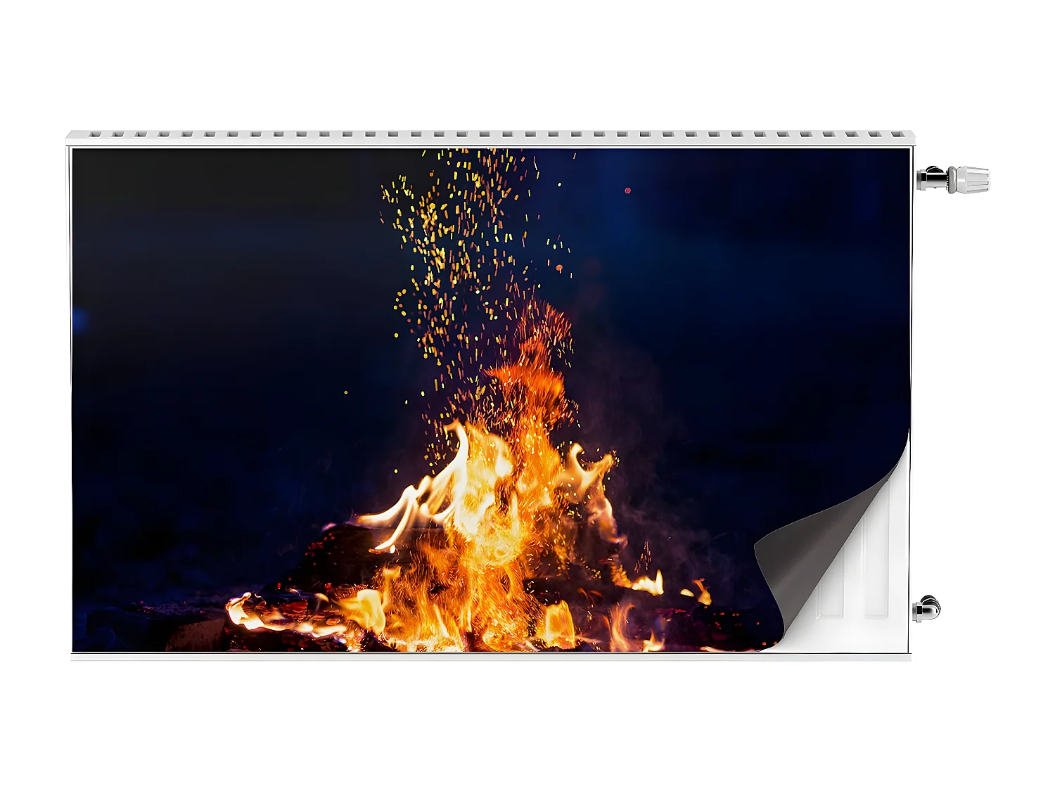 Magnetmatte für einen Heizkörper – Kaminkamin 100 x 60 cm, Magnet für einen Heizkörper