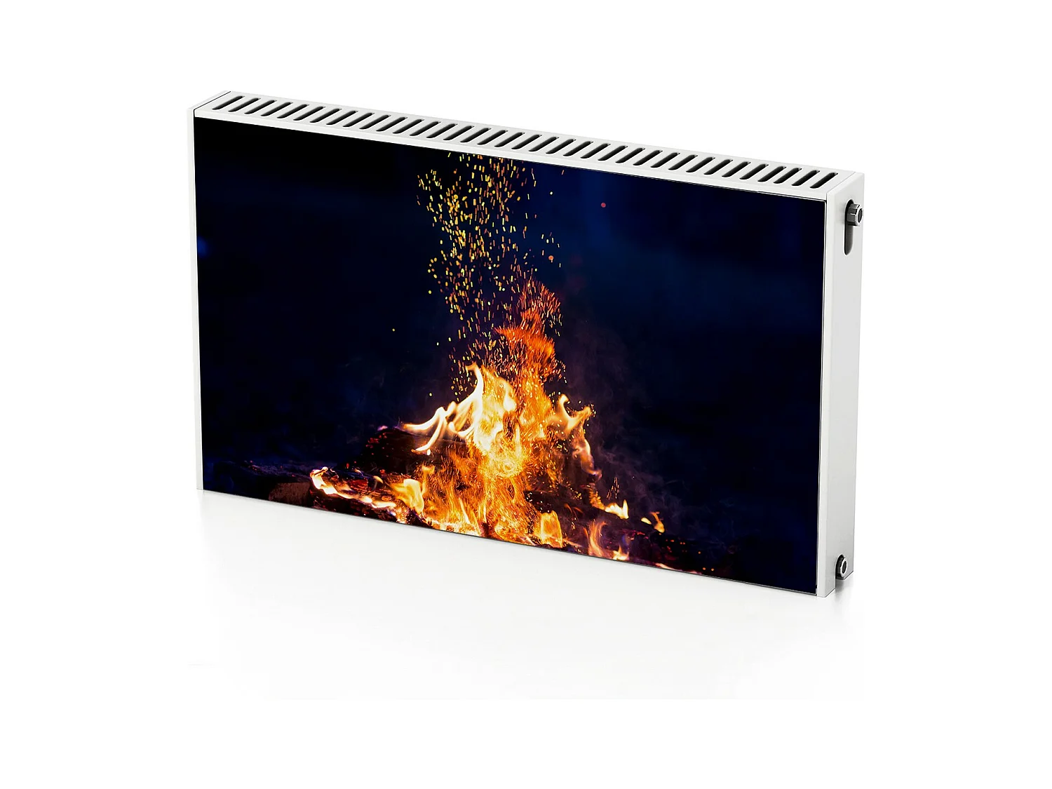 Tapis magnétique pour radiateur - Cheminée Cheminée 100 x 60 cm, Aimant pour radiateur