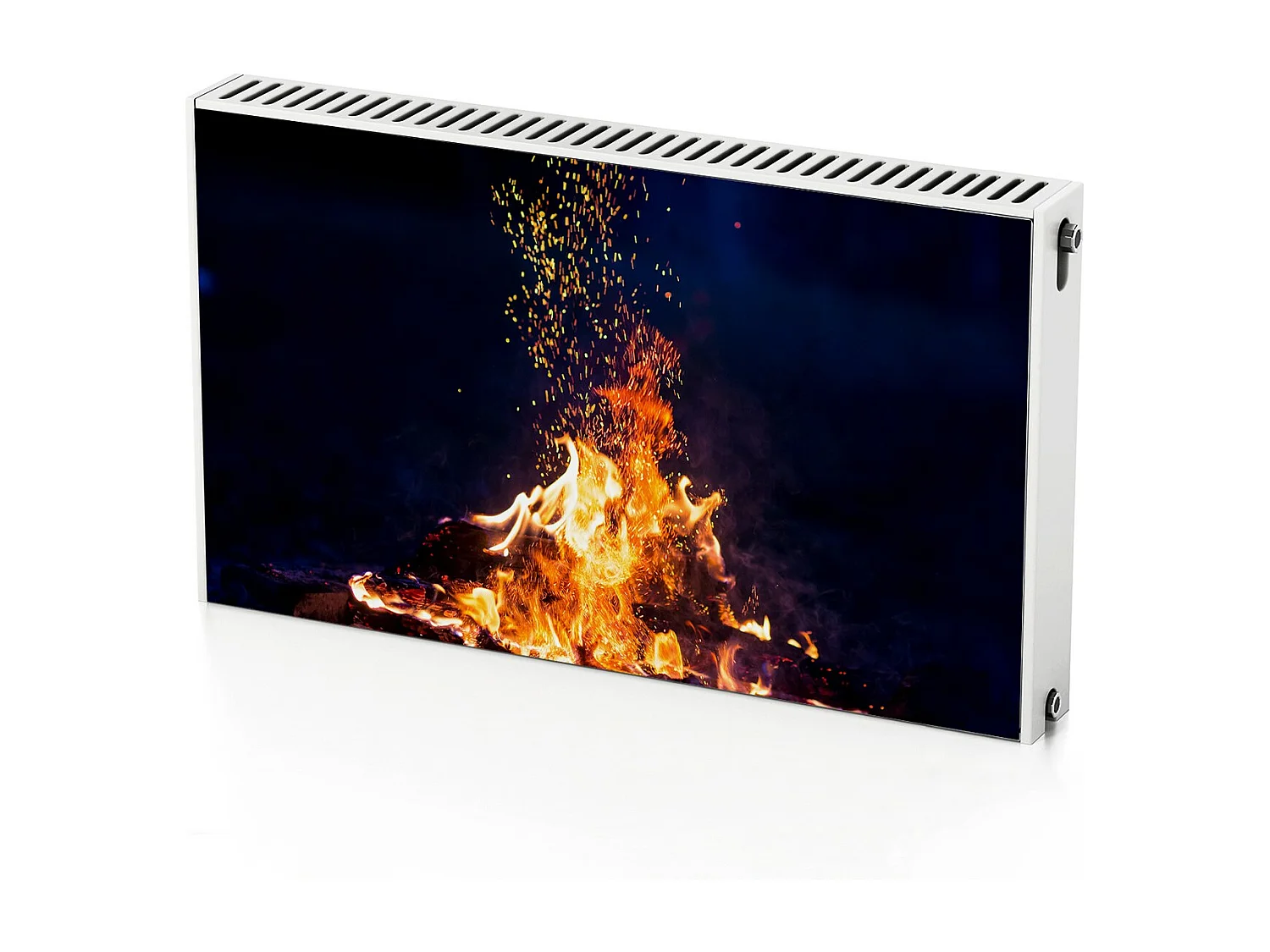 Tapis magnétique pour radiateur - Cheminée Cheminée 100 x 60 cm, Aimant pour radiateur