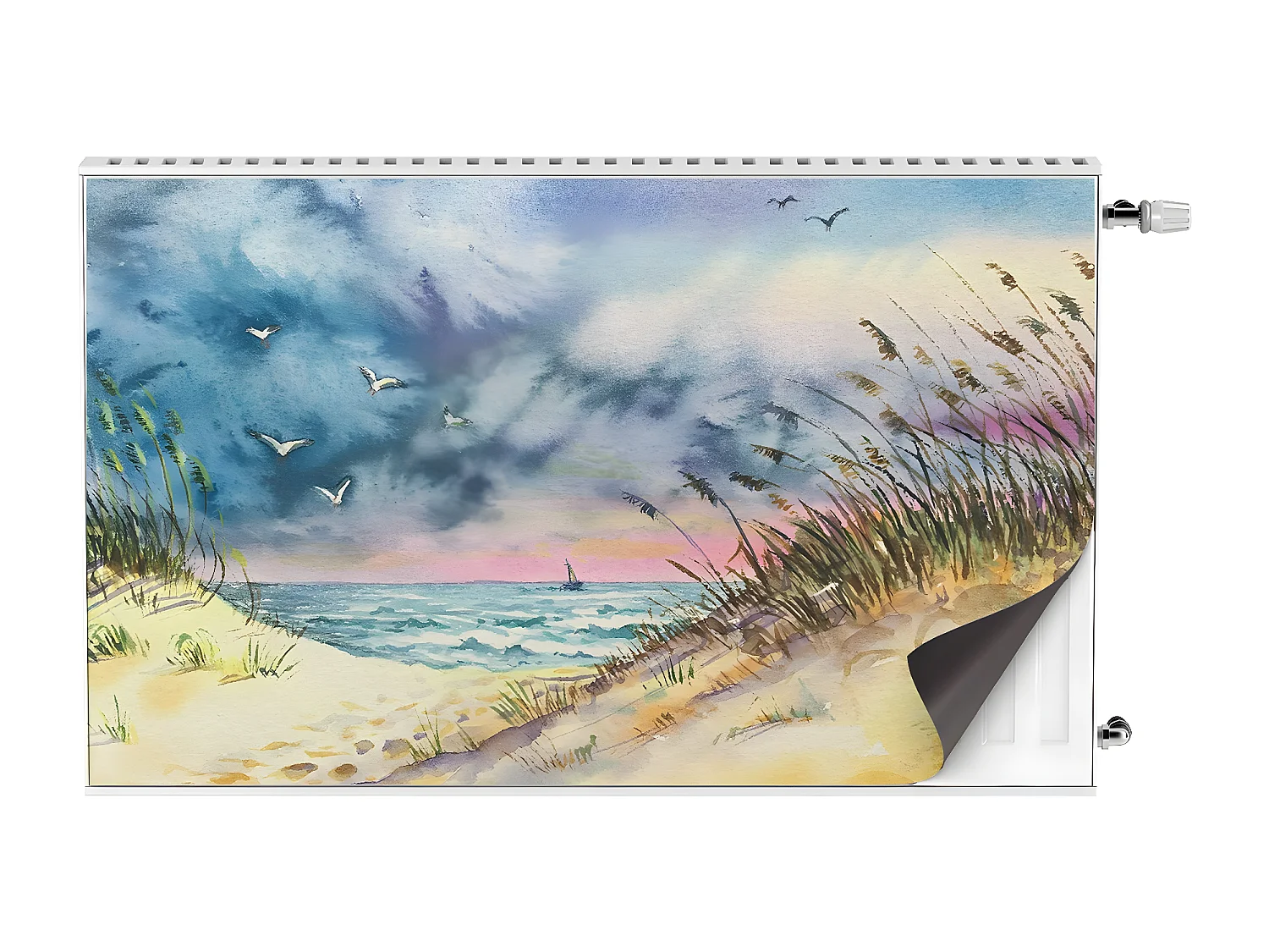 Tapis magnétique pour radiateur - Plage 100 x 60 cm, Aimant pour radiateur