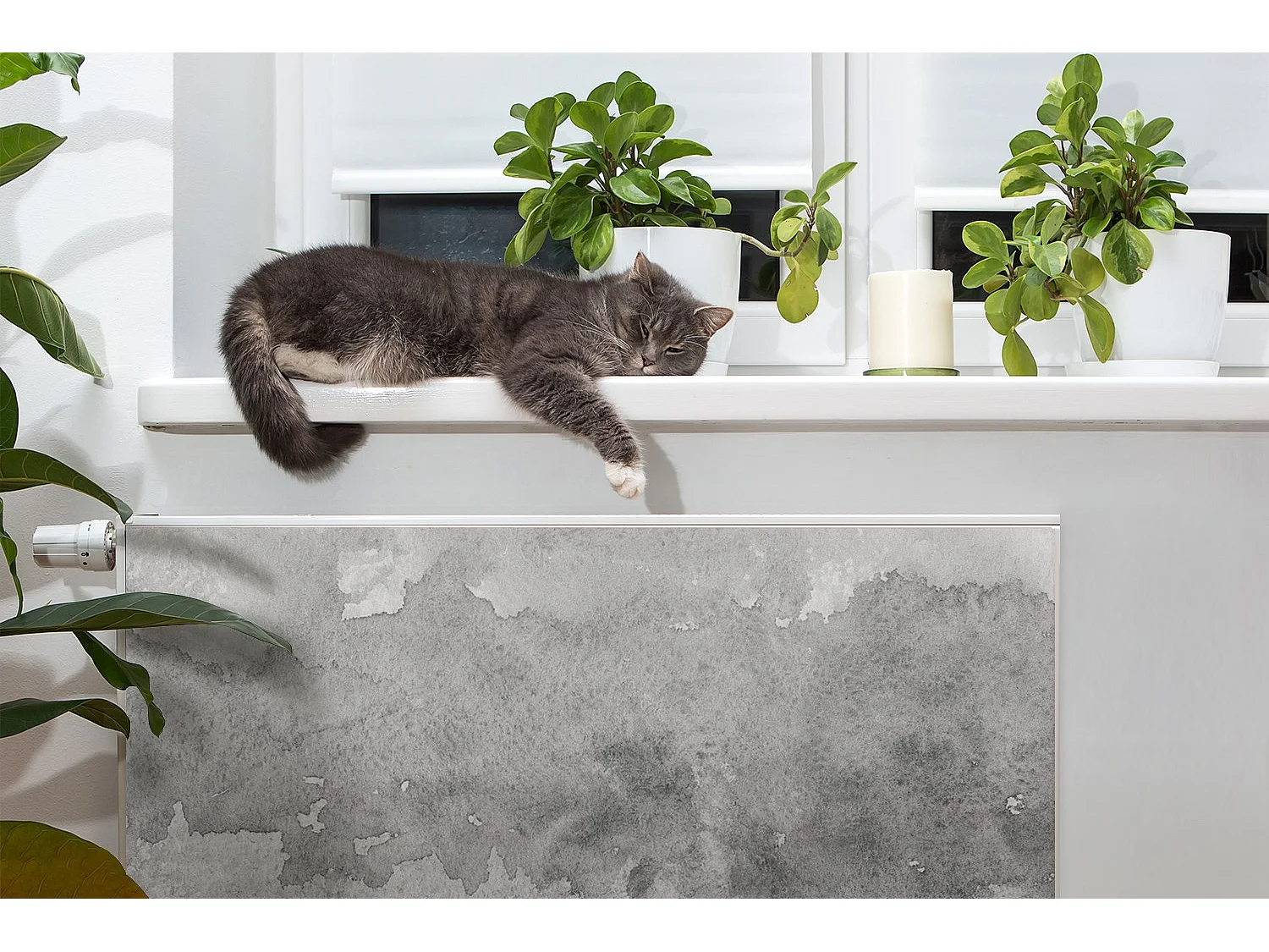 Magnetische Matte für einen Heizkörper – Grau 80 x 60 cm, Magnet für einen Heizkörper