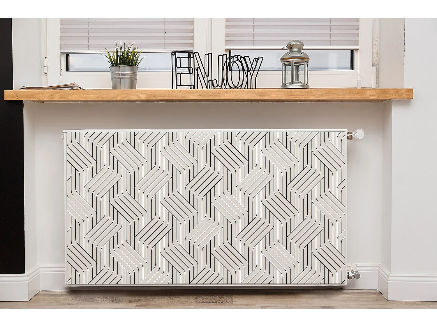 Tapis magnétique pour radiateur - motifs 3D, lignes 110 x 60 cm, Aimant pour radiateur