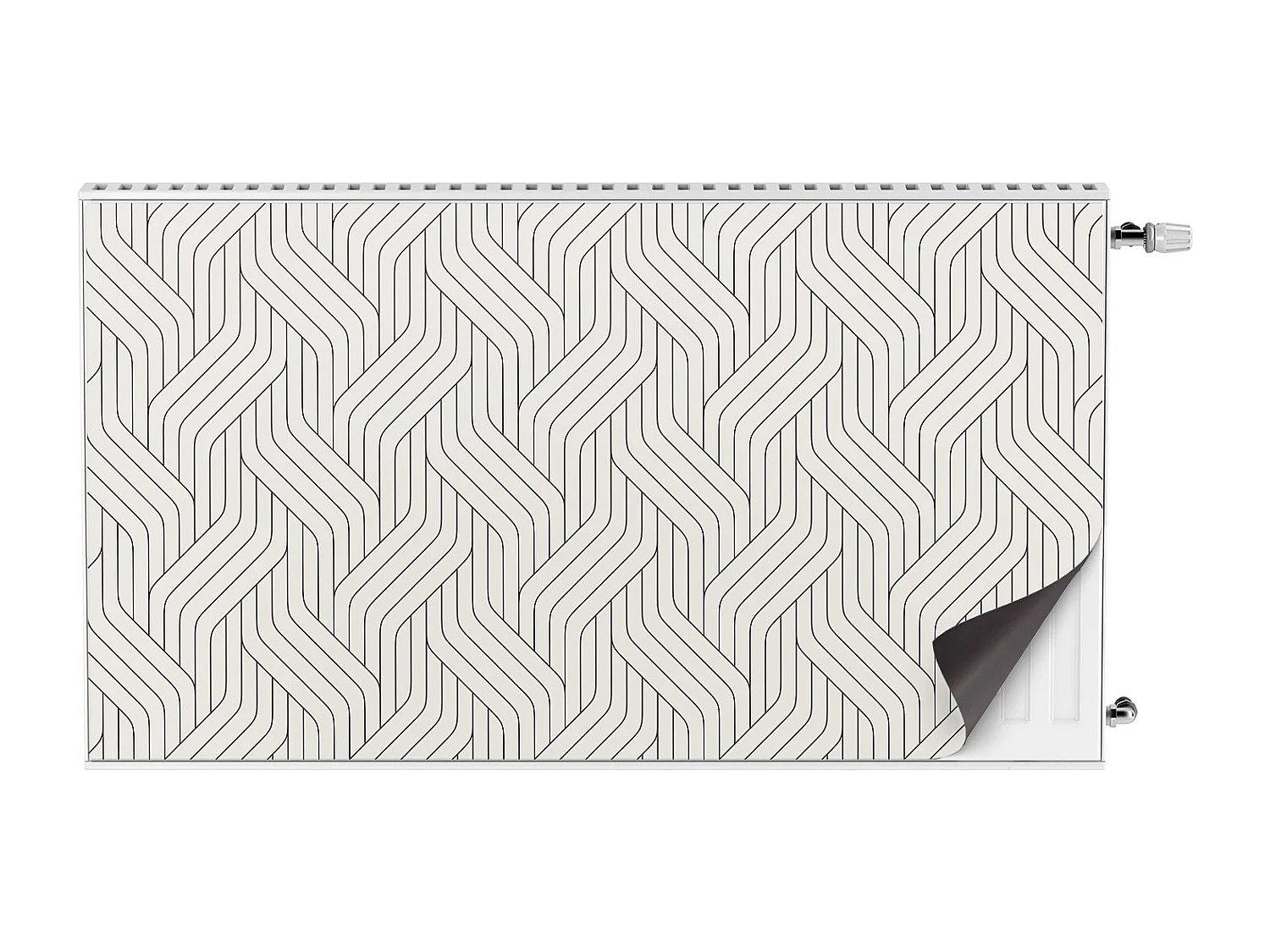 Tapis magnétique pour radiateur - motifs 3D, lignes 110 x 60 cm, Aimant pour radiateur