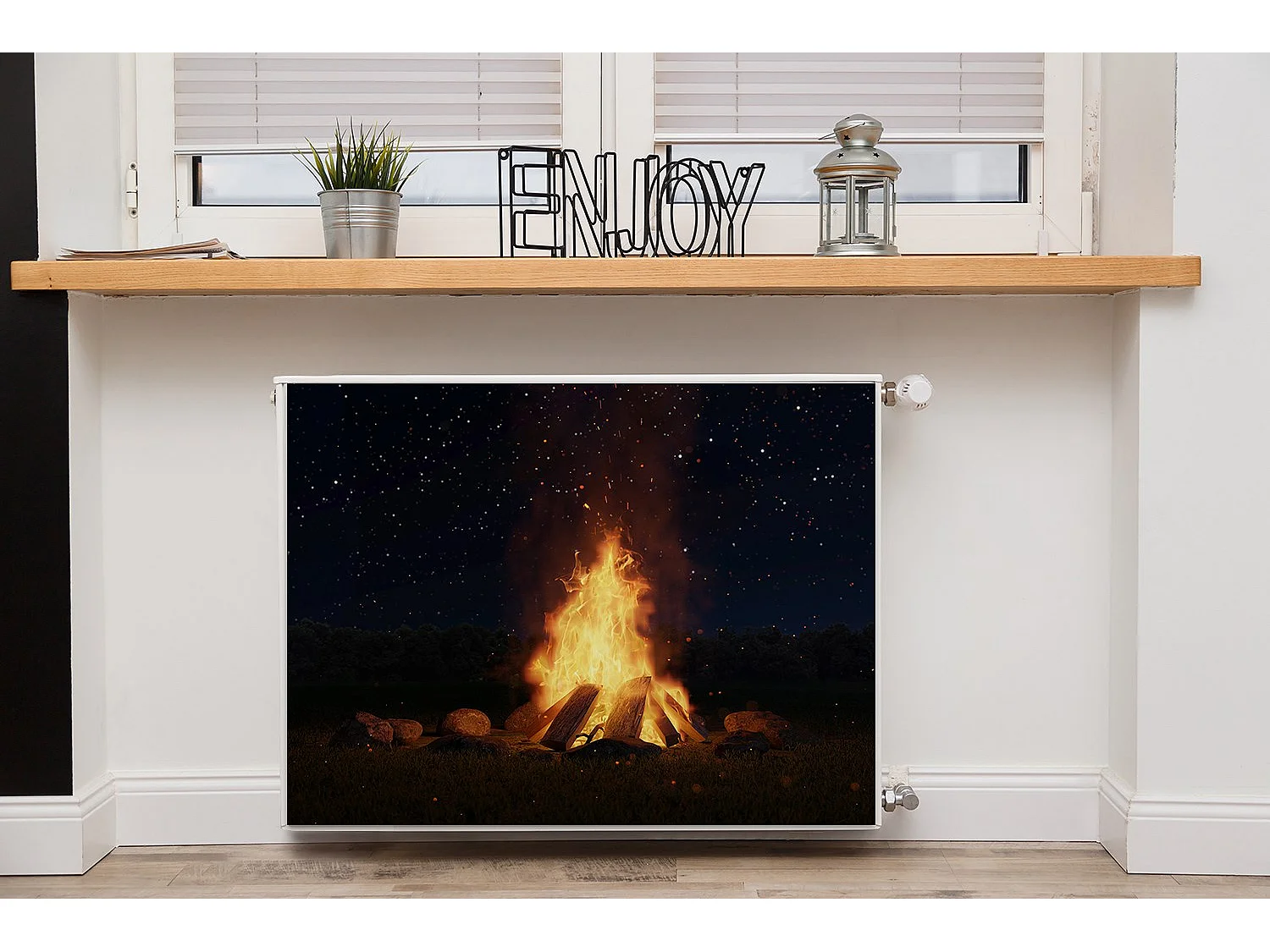 Magnetmatte für einen Heizkörper – Kamin 80 x 60 cm, Magnet für einen Heizkörper