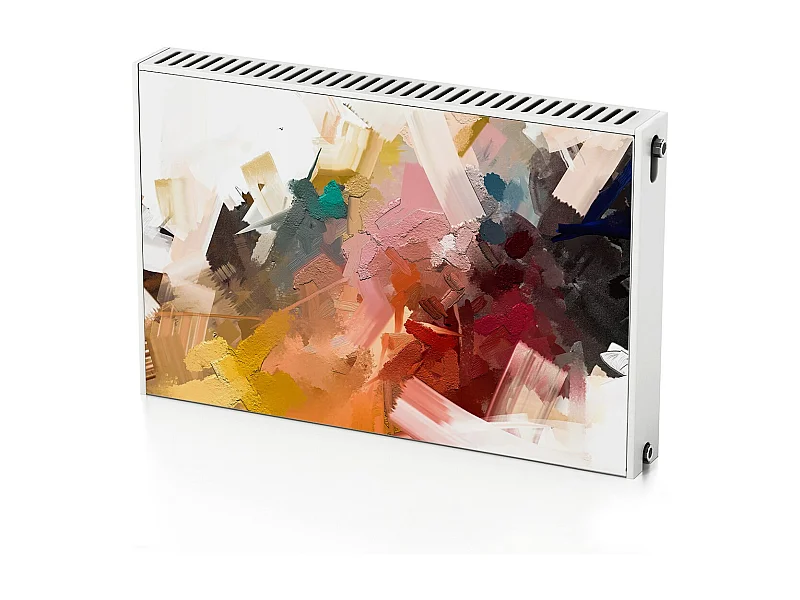 Magnetmatte für einen Heizkörper – Abstraktes Gemälde 90 x 60 cm, Magnet für einen Heizkörper