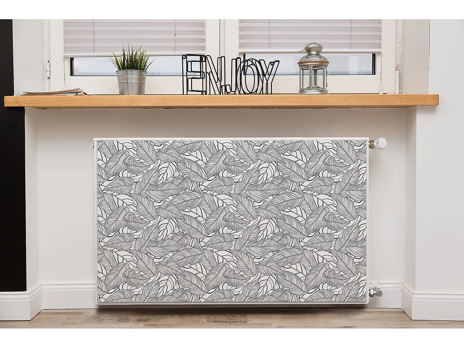 Magnetmatte für einen Heizkörper - Art long leaves 100 x 60 cm, Magnet für einen Heizkörper