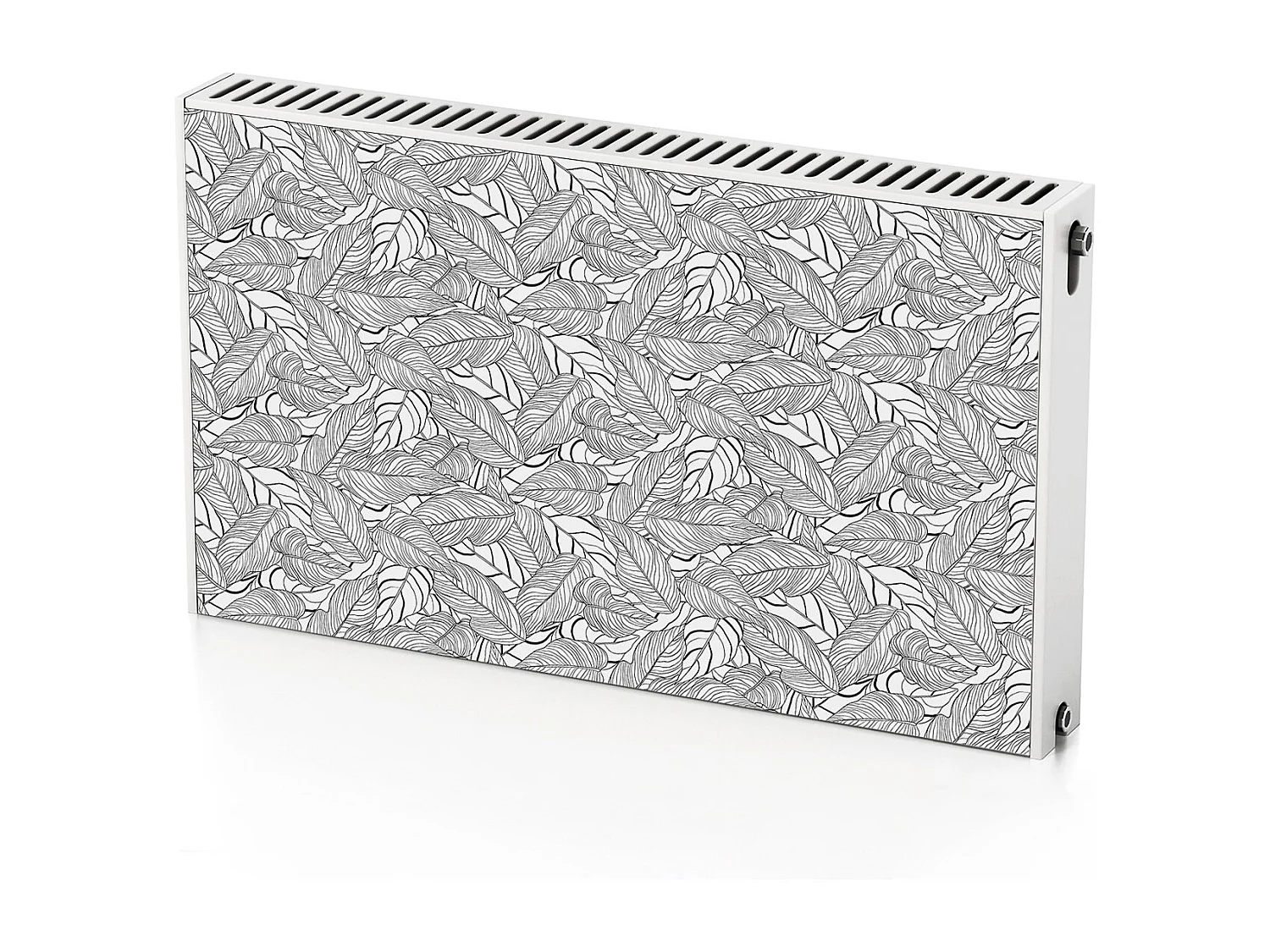 Tapis magnétique pour radiateur - Art feuilles longues 100 x 60 cm, Aimant pour radiateur