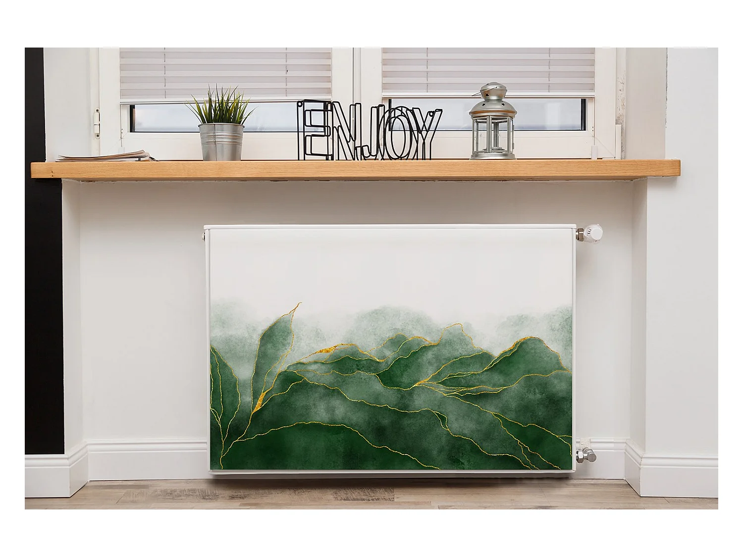 Magnetische mat voor een radiator - Bladeren 90 x 60 cm, Magneet voor een radiator