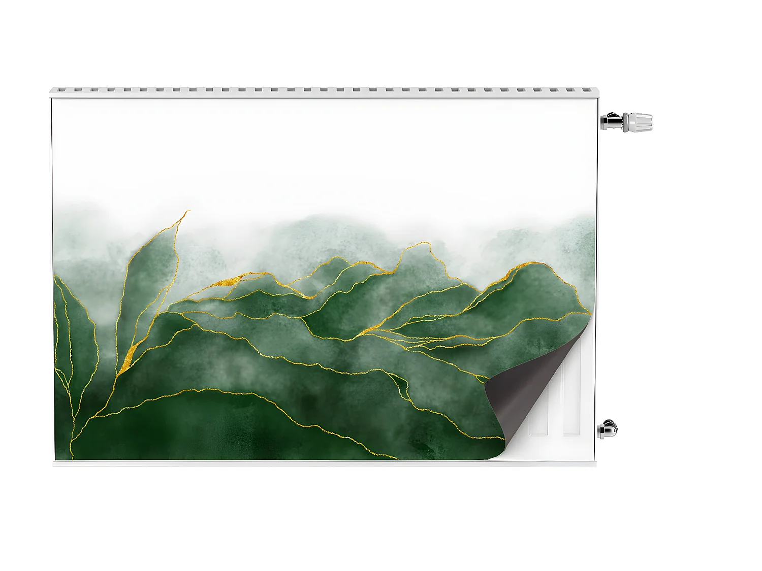 Tapis magnétique pour radiateur - Feuilles 90 x 60 cm, Aimant pour radiateur