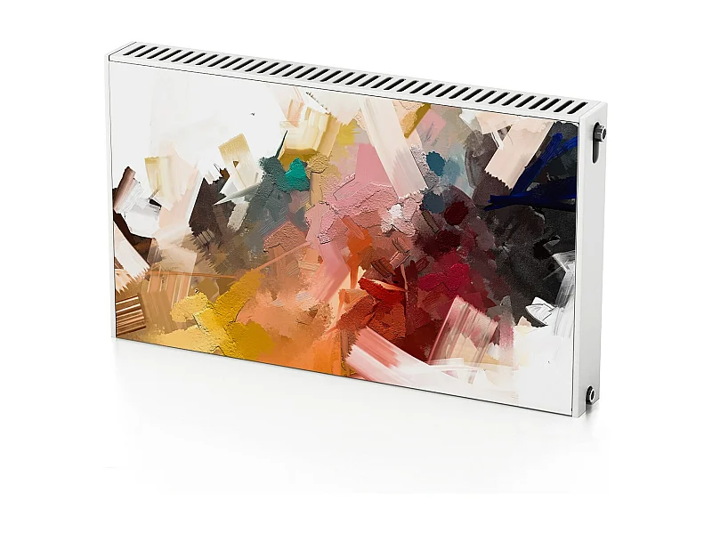 Magnetische mat voor een radiator - Abstract schilderij 100 x 60 cm, Magneet voor een radiator