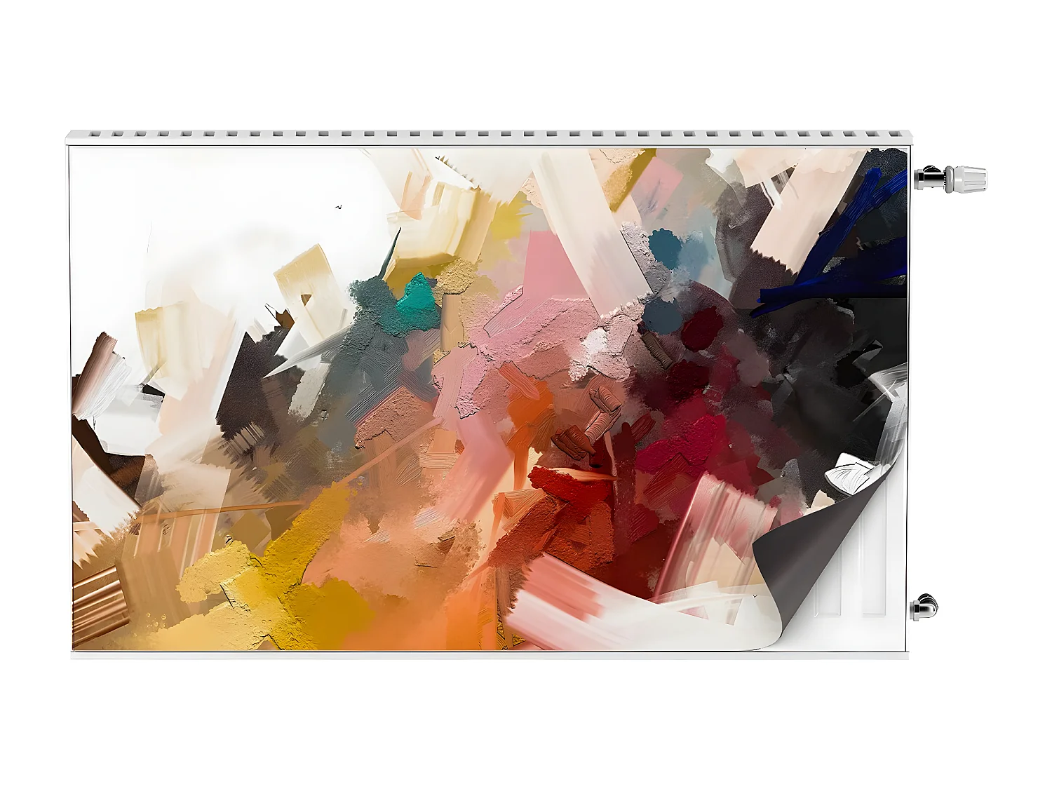 Magnetmatte für einen Heizkörper – Abstraktes Gemälde 100 x 60 cm, Magnet für einen Heizkörper