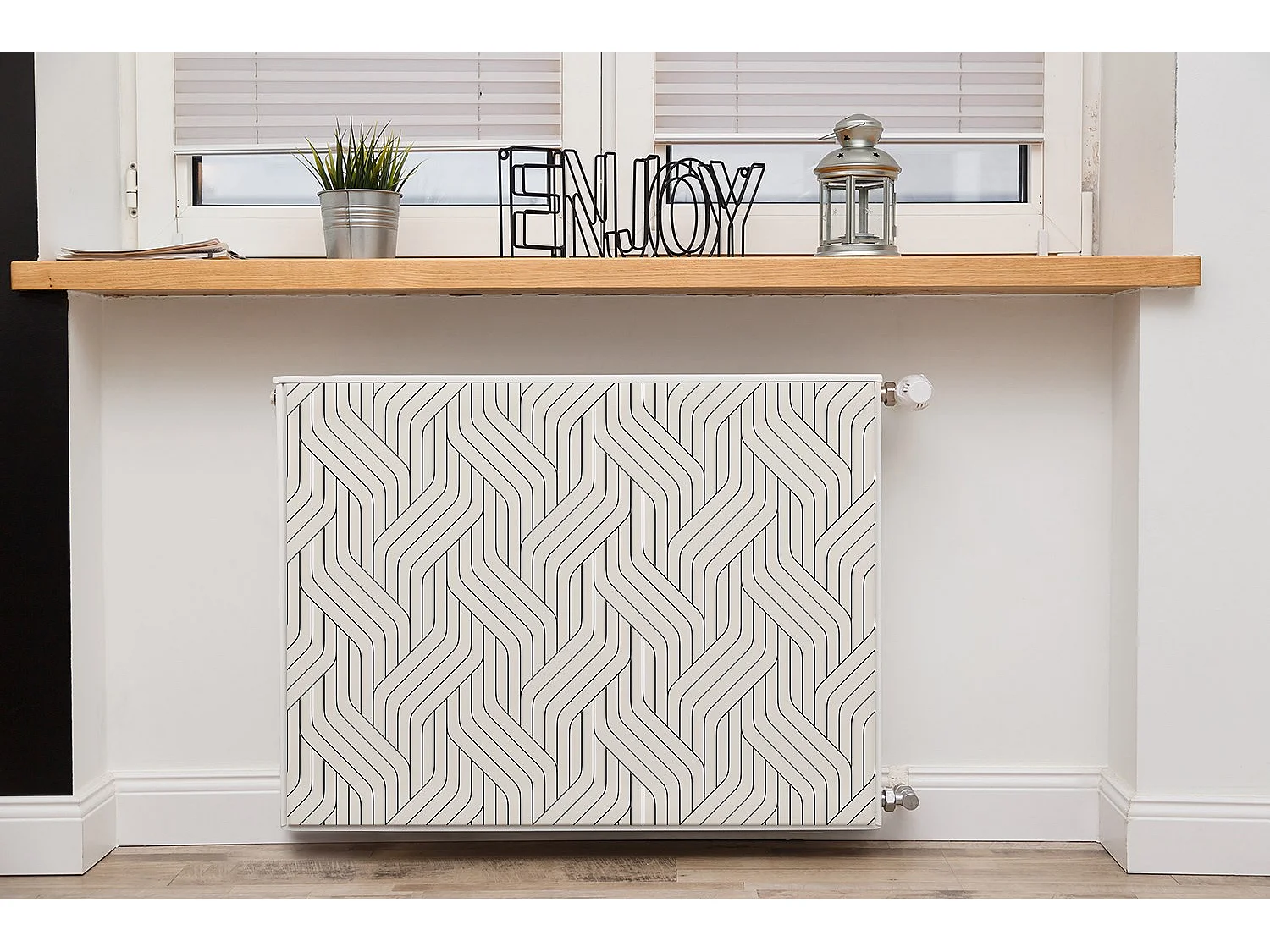 Tapis magnétique pour radiateur - motifs 3D, lignes 80 x 60 cm, Aimant pour radiateur