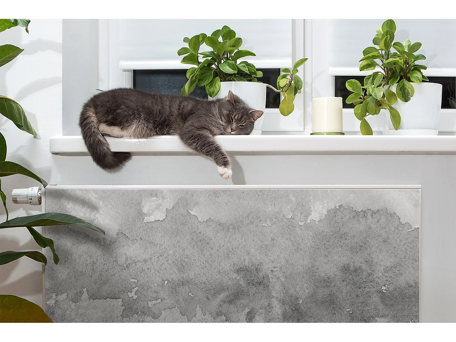 Magnetische Matte für einen Heizkörper – Grau 90 x 60 cm, Magnet für einen Heizkörper