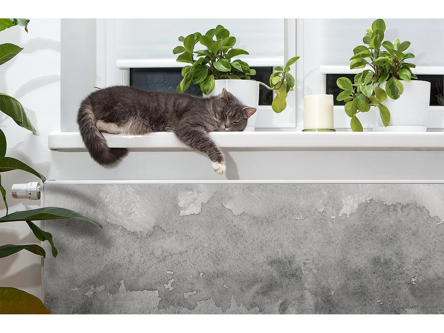 Tapis magnétique pour radiateur - Gris 110 x 60 cm, Aimant pour radiateur