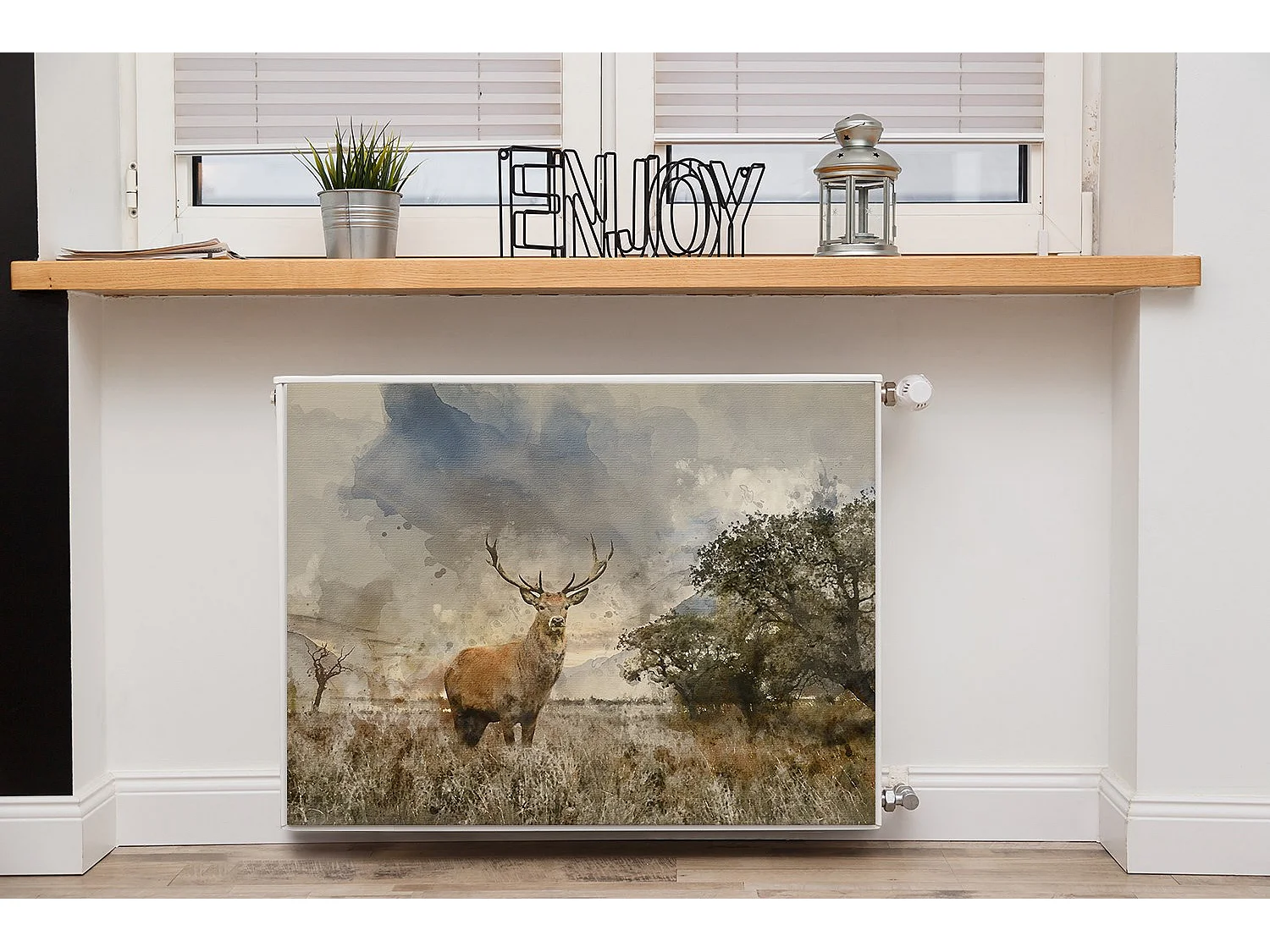 Tapis magnétique pour radiateur - Paysage 80 x 60 cm, Aimant pour radiateur