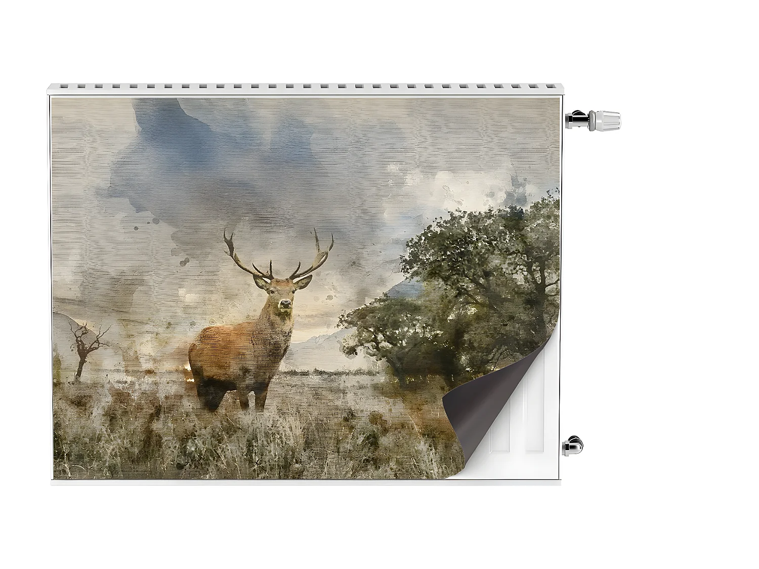 Tapis magnétique pour radiateur - Paysage 80 x 60 cm, Aimant pour radiateur