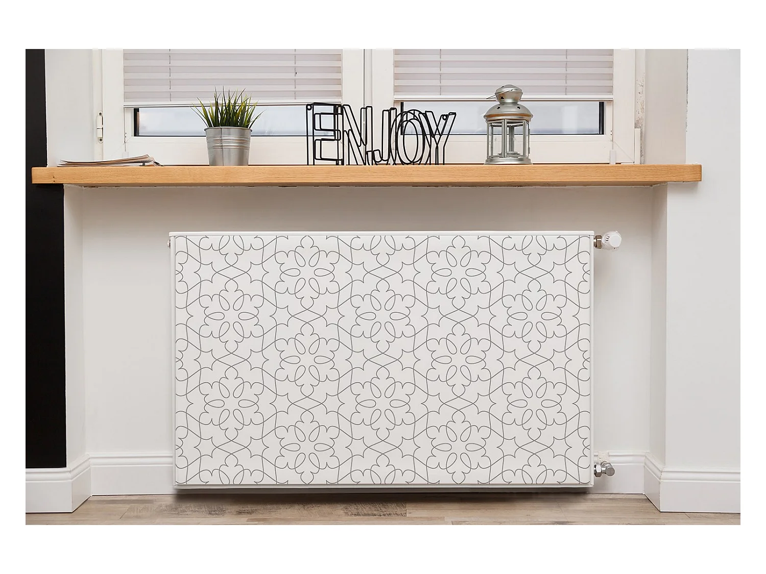 Magnetmatte für einen Heizkörper - Ornament inie 100 x 60 cm, Magnet für einen Heizkörper