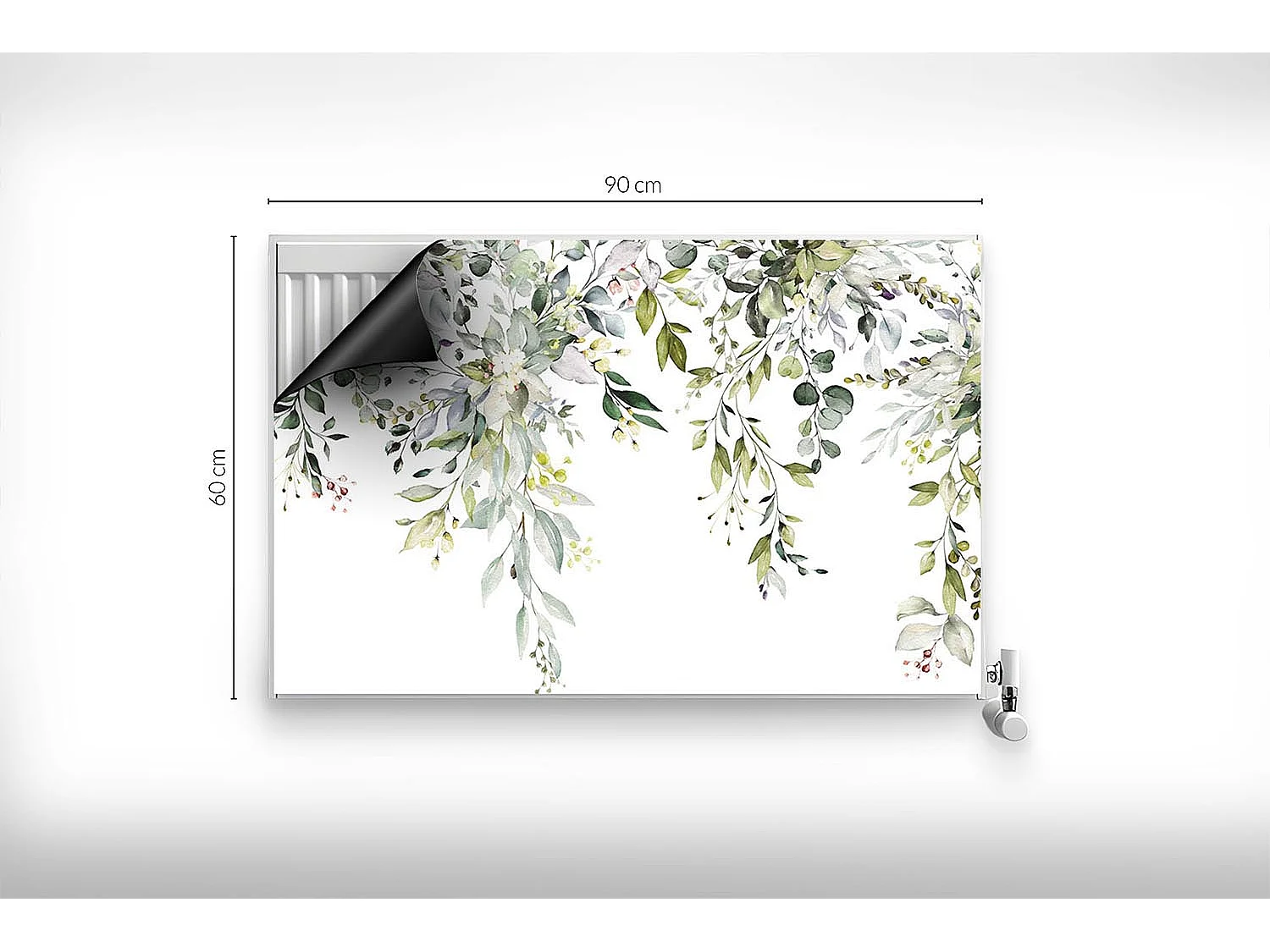 Magnetische Matte für Heizkörper - Fallende Zweige - 90x60 cm