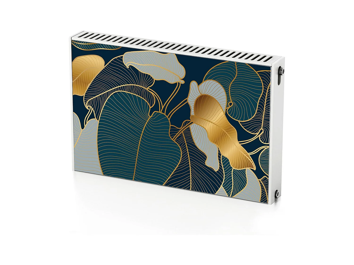 Tappetino magnetico per termosifone - Foglie Piante 90 x 60 cm, Magnete per termosifone