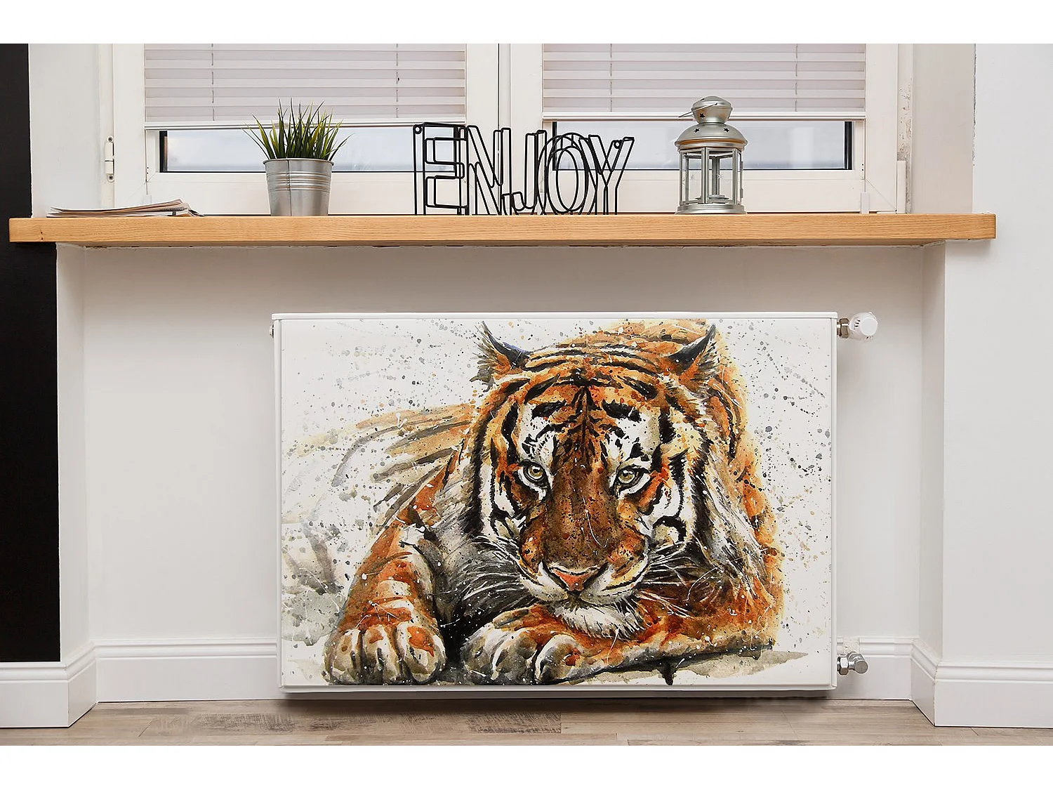Tapis magnétique pour un radiateur - tigre 90 x 60 cm, aimant pour un radiateur