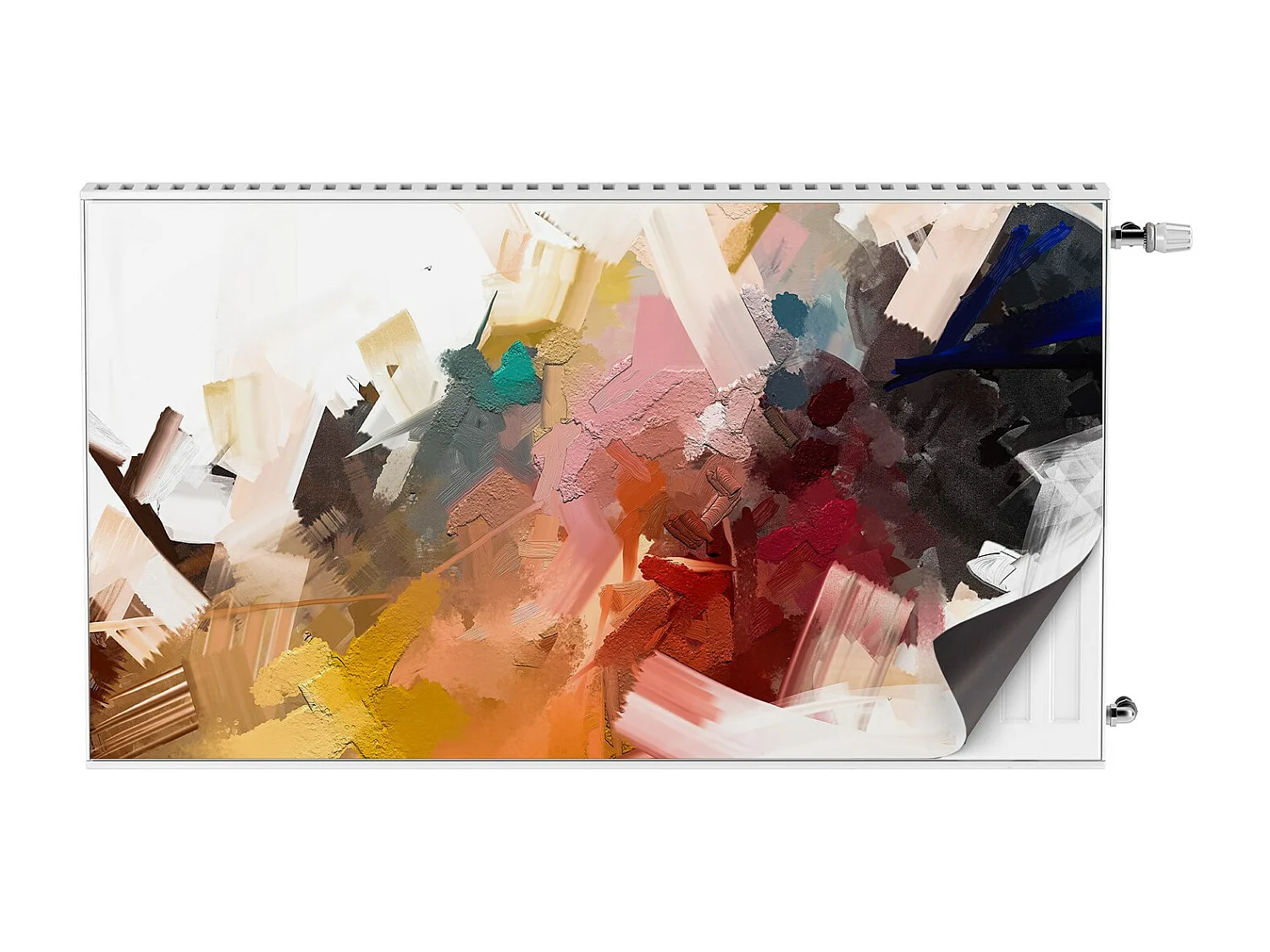 Magnetische mat voor een radiator - Abstract schilderij 110 x 60 cm, Magneet voor een radiator